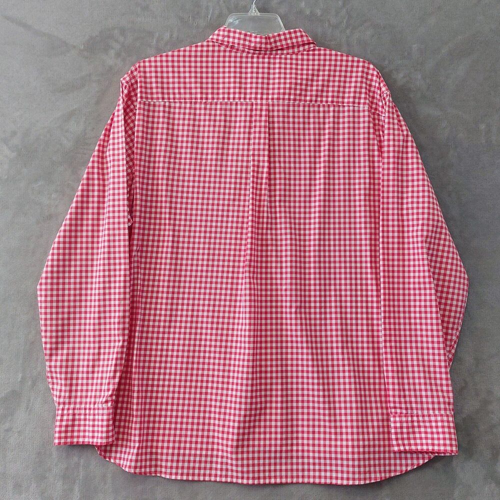 Vineyard Vines Performance Classic Fit Whale Shirt Men's XXL Gingham Red White - Picture 4 of 9